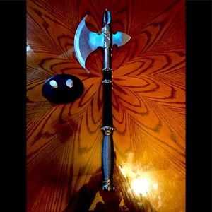 Decorative Battle Axe with display mount.